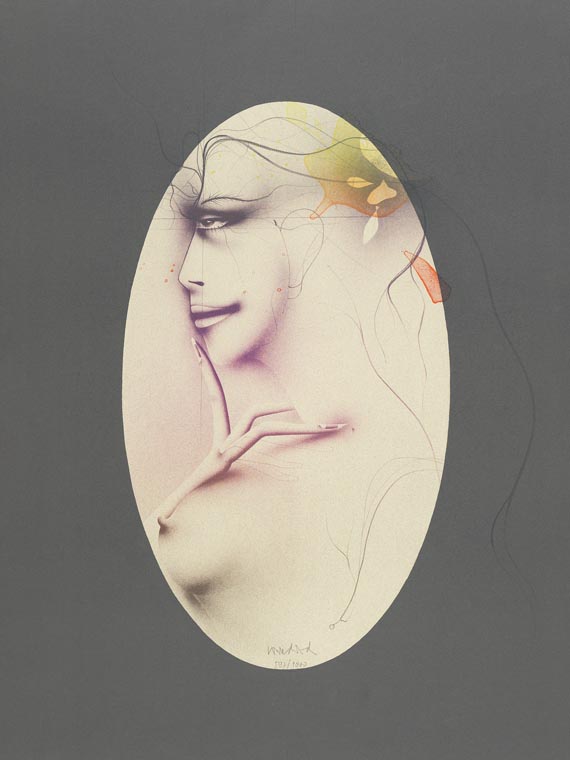 Paul Wunderlich - Lithograph in colours