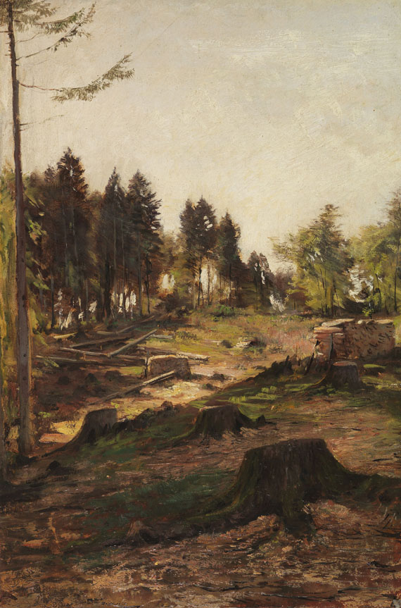 Ludwig Gustav Voltz - Oil on paper