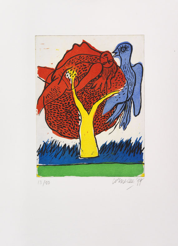 Corneille - Etching and aquatint in colors