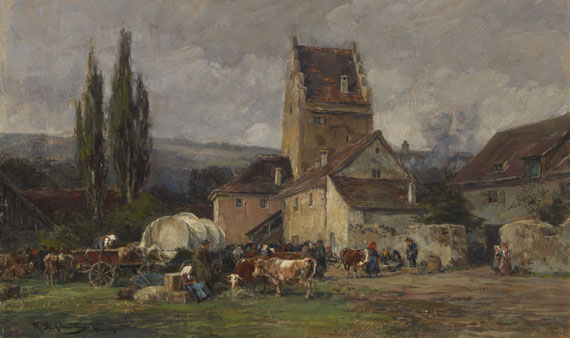 Karl Stuhlmüller - Oil on cardboard