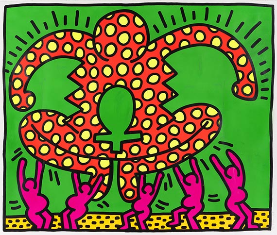 Keith Haring - Silkscreen in colors
