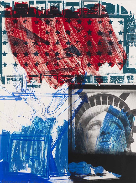 Robert Rauschenberg - Lithograph in colors
