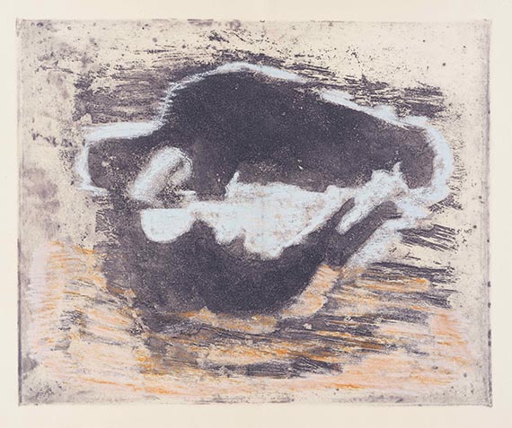 Jean Fautrier - Etching and aquatint in colors