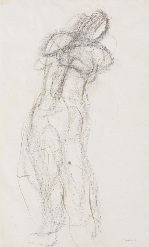 Jean Fautrier - Charcoal drawing