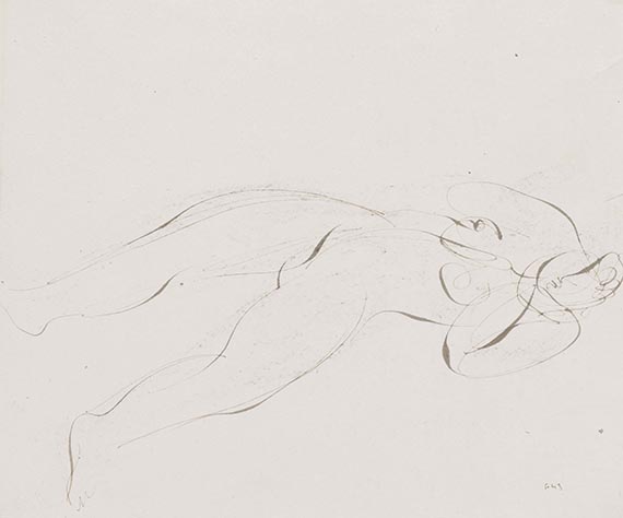 Jean Fautrier - India ink drawing