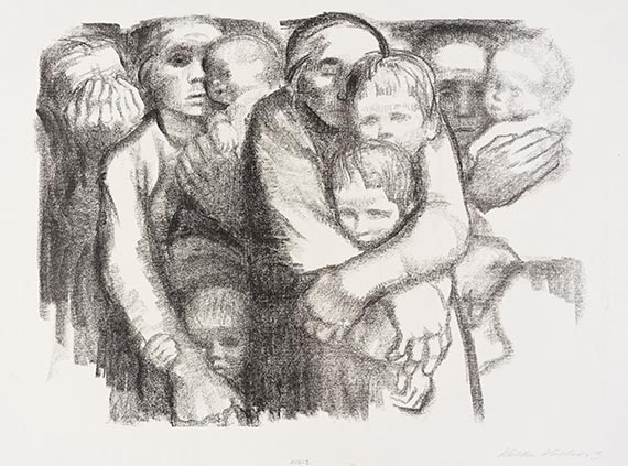 Käthe Kollwitz - Chalk lithograph