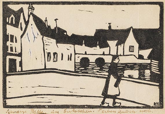 Gabriele Münter - Linocut