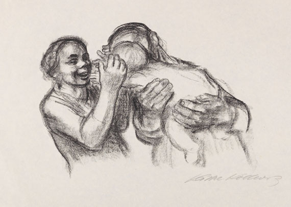 Käthe Kollwitz - Chalk lithograph