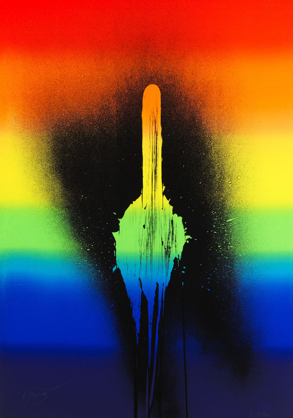 Otto Piene - Silkscreen in colors