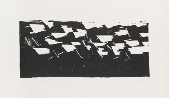 Günther Uecker - Woodcut