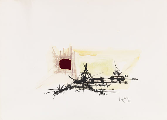 Georges Mathieu - Watercolor