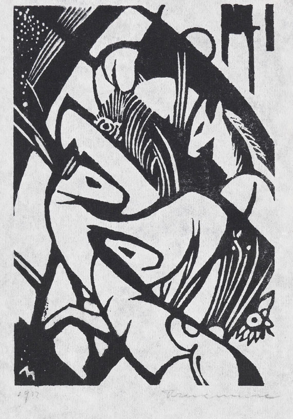 Franz Marc - Woodcut