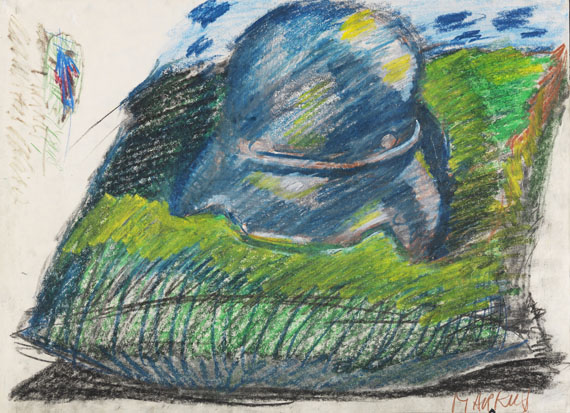 Markus Lüpertz - Colored chalk