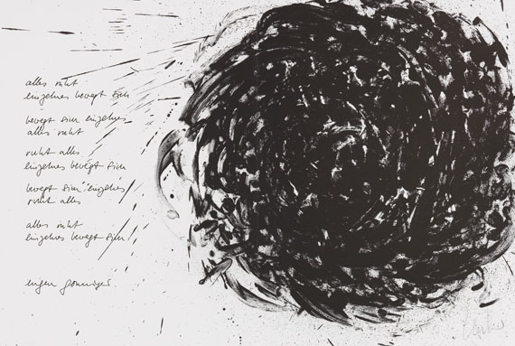 Günther Uecker - Lithograph