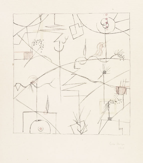 Lothar Schreyer - India ink drawing