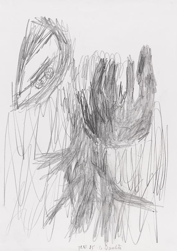 Georg Baselitz - Pencil drawing