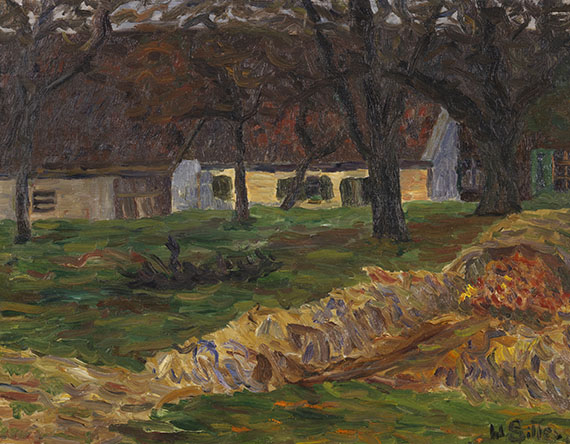 Werner Gilles - Oil on cardboard