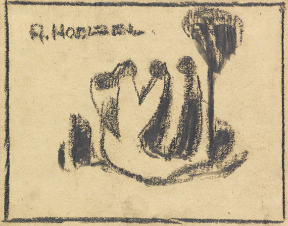 Adolf Hölzel - Pencil drawing