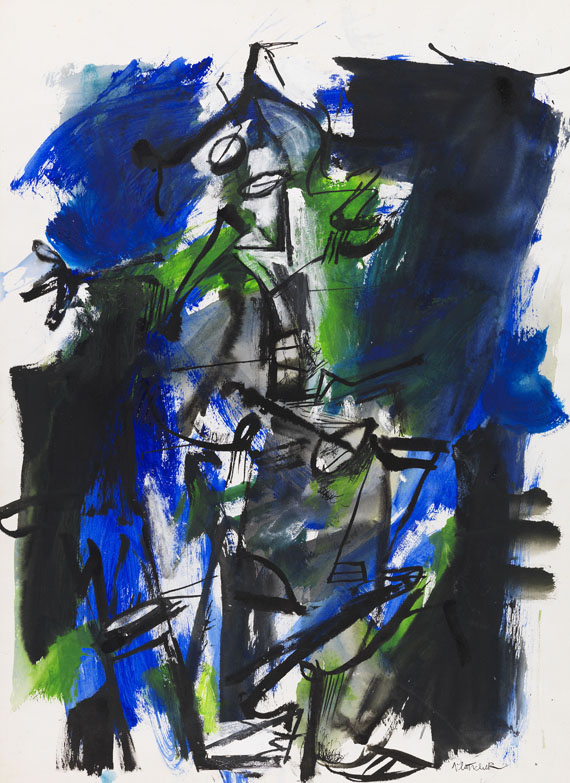 Hans Platschek - Gouache