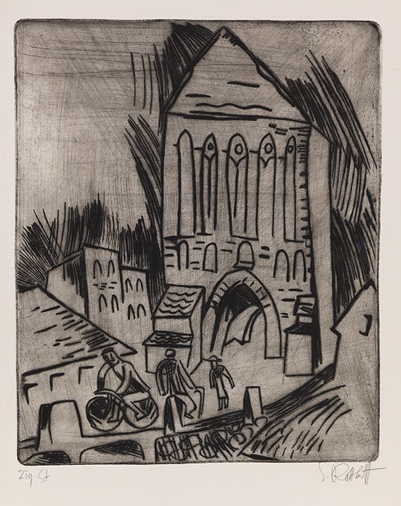 Schmidt-Rottluff, Karl - Altes Stadttor (Motiv aus Schlawe)