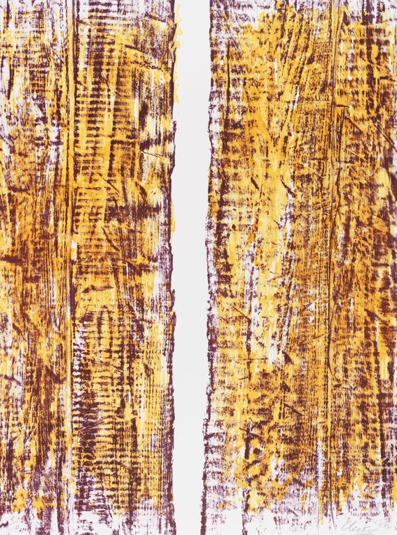 Günther Uecker - Lithograph in colors