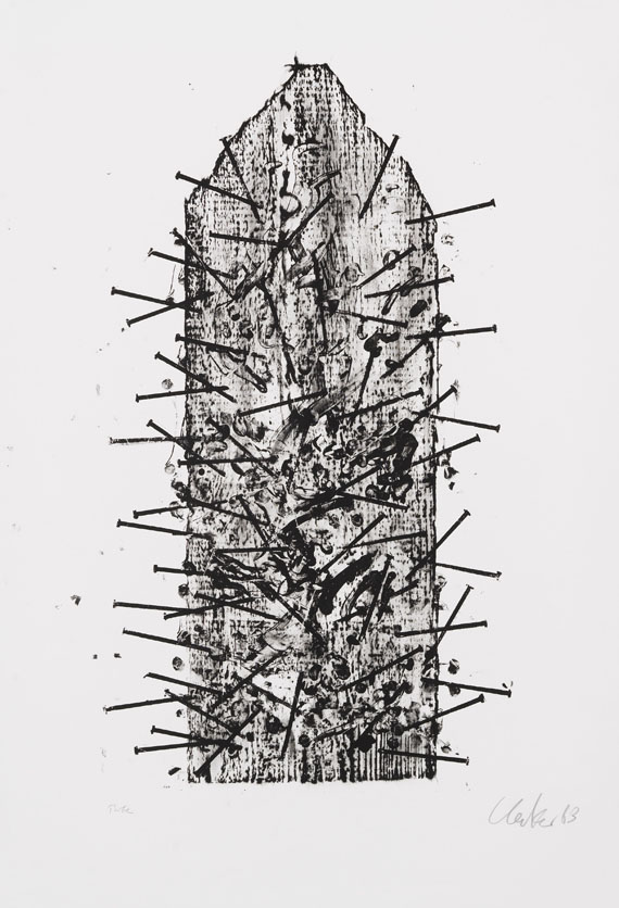 Günther Uecker - Lithograph