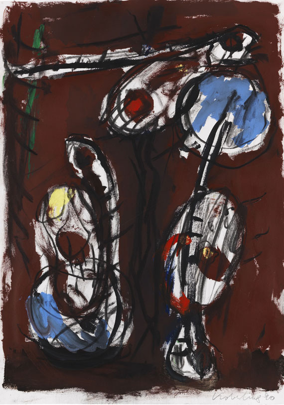 Bernd Koberling - Oil on paper