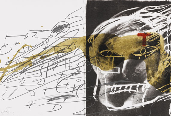 Antoni Tàpies - Lithograph in colors