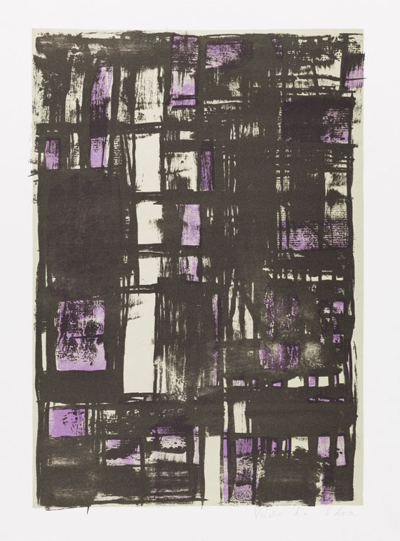 Vieira da Silva - Lithograph in colors