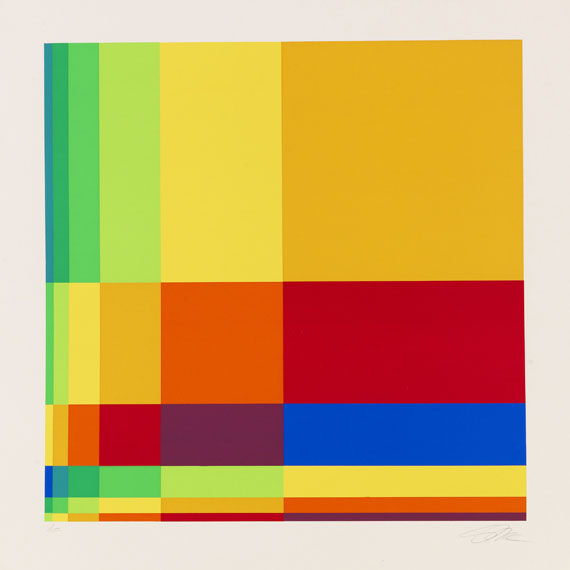 Richard Paul Lohse - Silkscreen in colors
