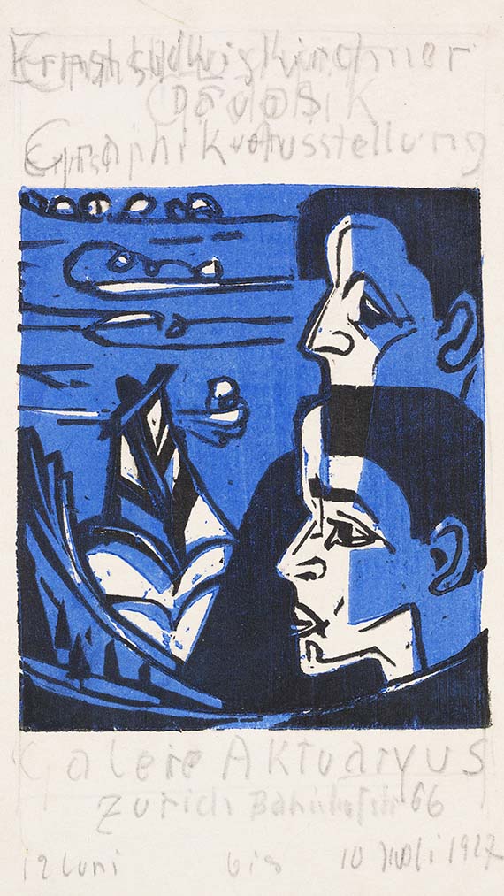 Ernst Ludwig Kirchner - Woodcut in colors