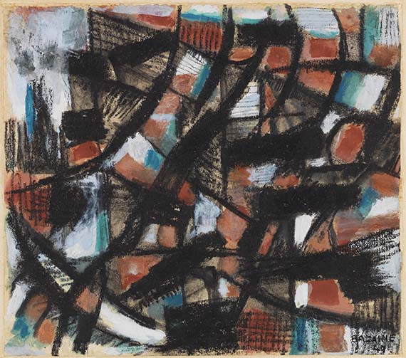 Jean René Bazaine - Mixed media