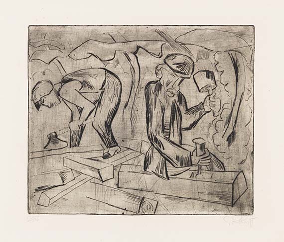 Karl Schmidt-Rottluff - Drypoint