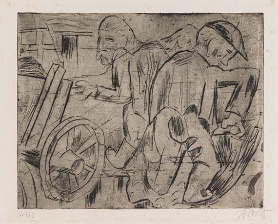 Karl Schmidt-Rottluff - Drypoint