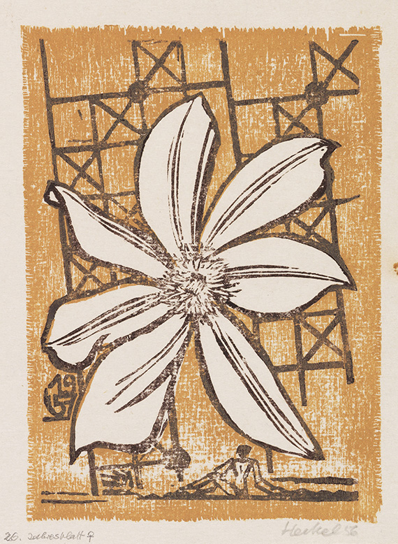 Erich Heckel - Woodcut in colors