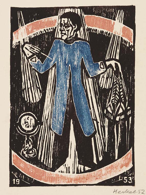 Erich Heckel - Woodcut in colors