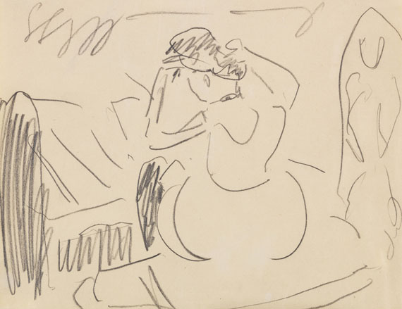 Ernst Ludwig Kirchner - Pencil drawing