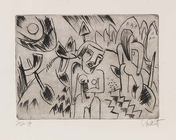 Karl Schmidt-Rottluff - Etching