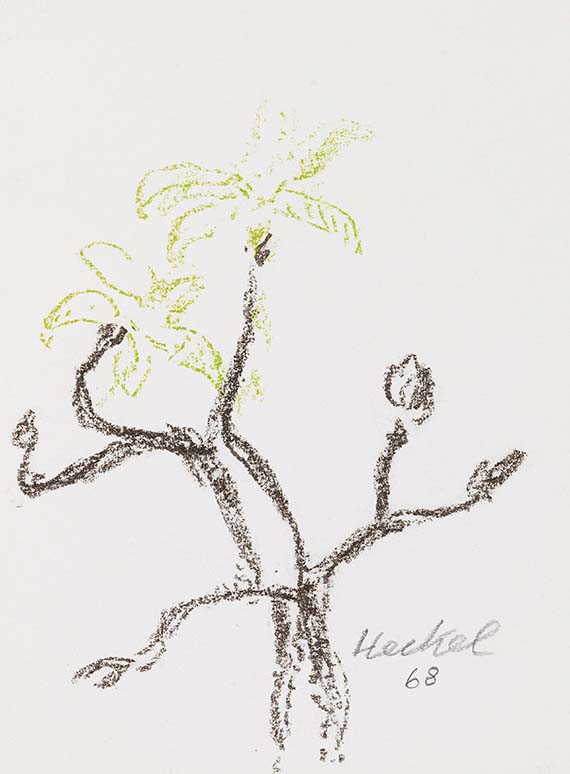 Erich Heckel - Chalk lithograph