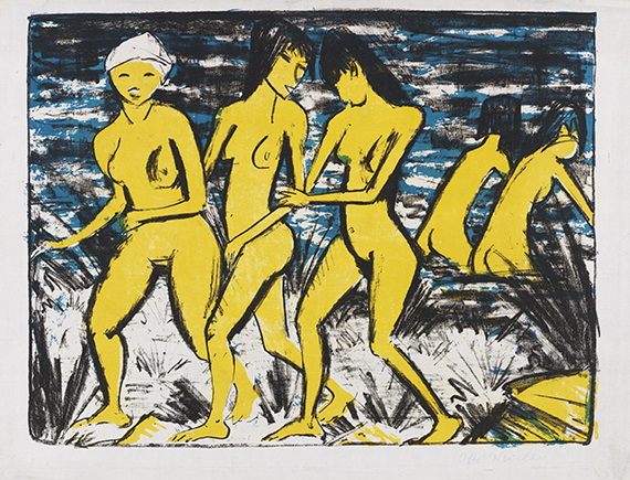Otto Mueller - Lithograph in colors