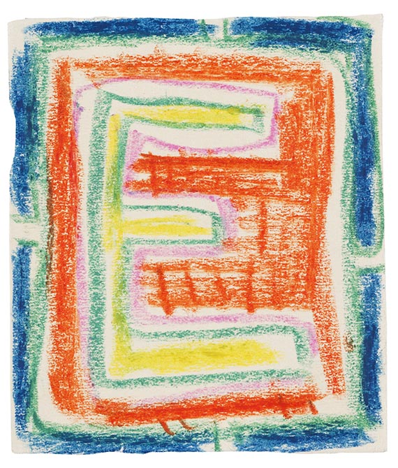 Karl Schmidt-Rottluff - Colored chalk drawing