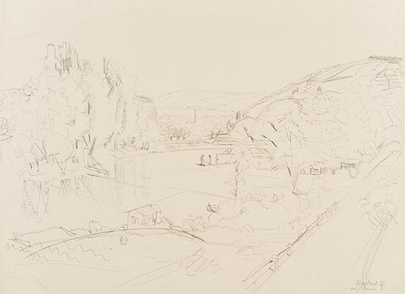 Erich Heckel - Pencil drawing