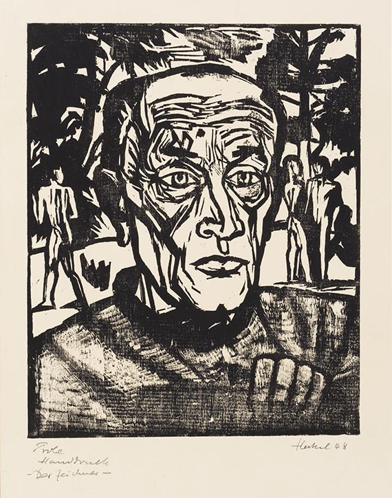 Erich Heckel - Woodcut