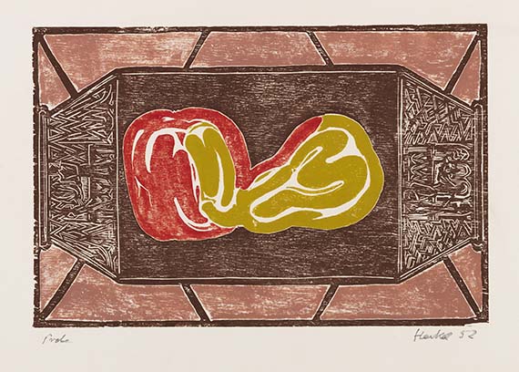 Erich Heckel - Woodcut in colors