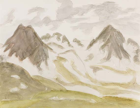 Erich Heckel - Watercolor