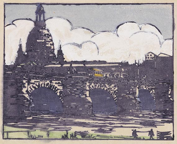 Kirchner, Ernst Ludwig - Woodcut in colors
