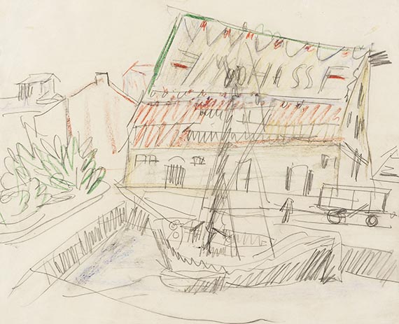 Kirchner, Ernst Ludwig - Bootshafen auf Fehmarn