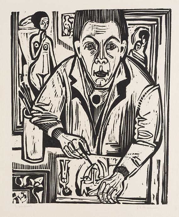 Ernst Ludwig Kirchner - Woodcut