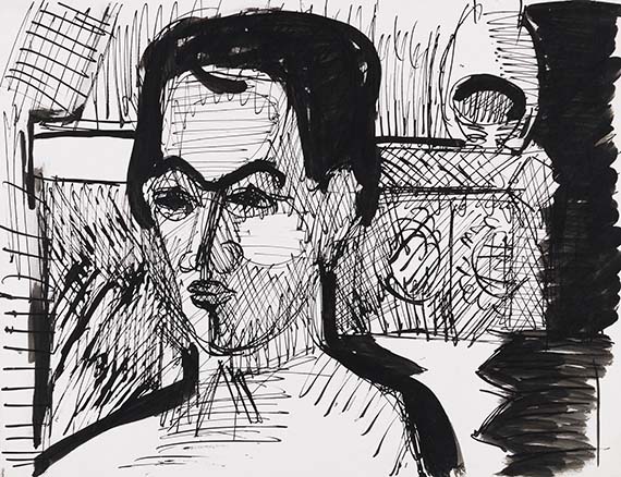 Ernst Ludwig Kirchner - Brush and India ink