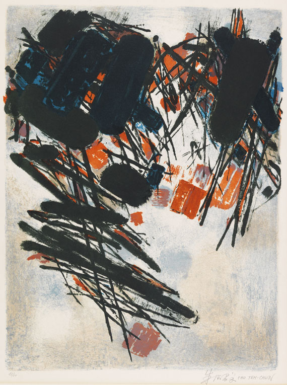 Teh-Chun Chu - Lithograph in colors